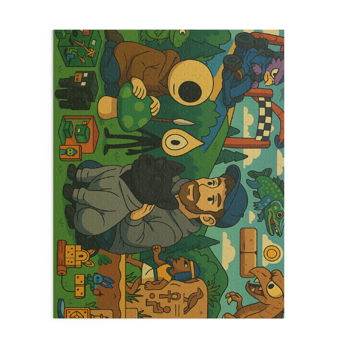 Slyco Puzzle - Glyph Frame Fantasy 500 Piece Puzzle