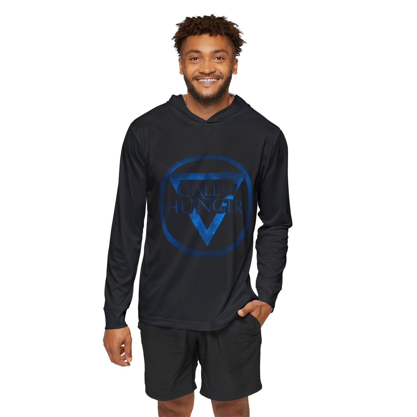 Call of Hunger - Sports Warmup Hoodie - Long Sleeve Workout Shirt With Hoodie