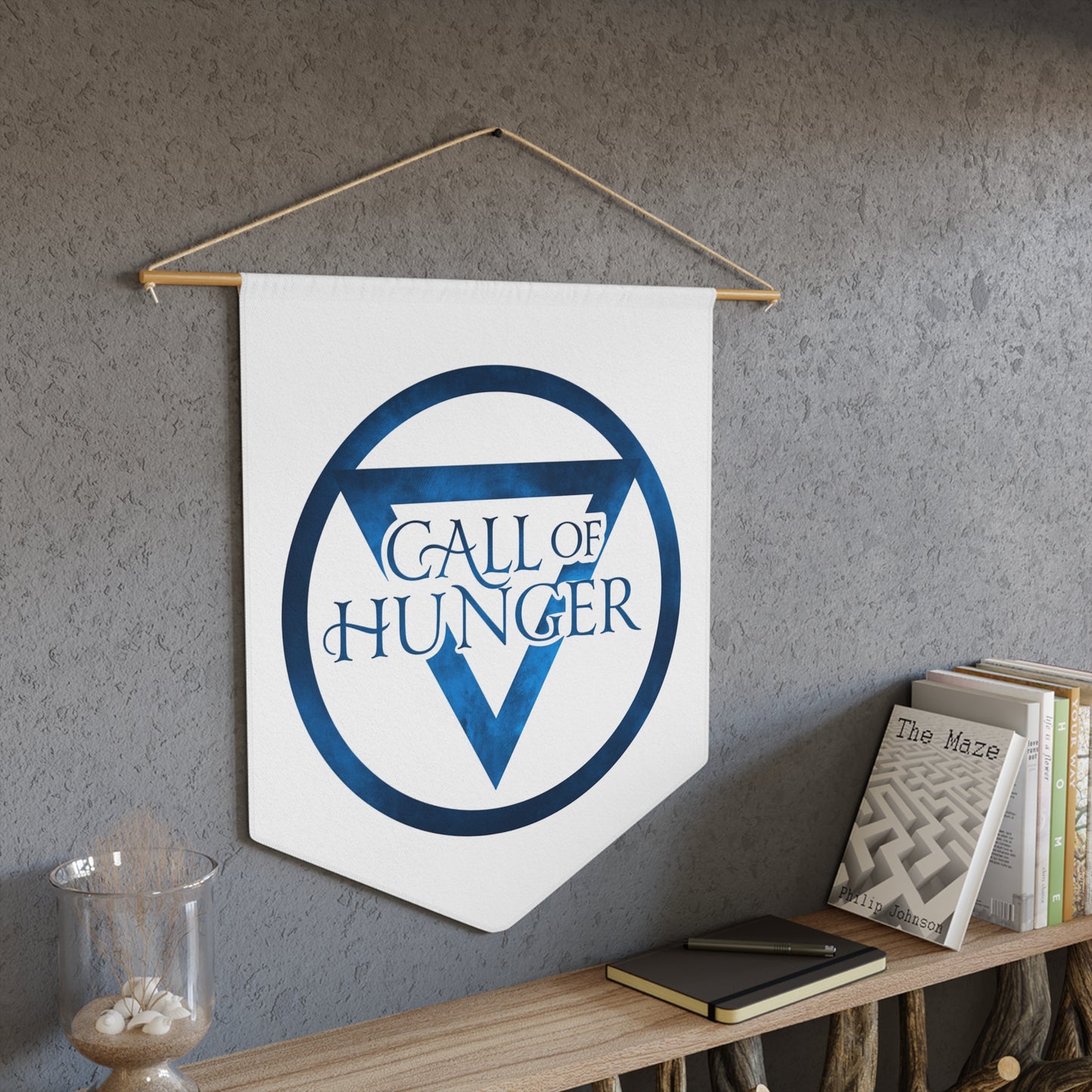Call of Hunger Fantasy Book Series Pennant