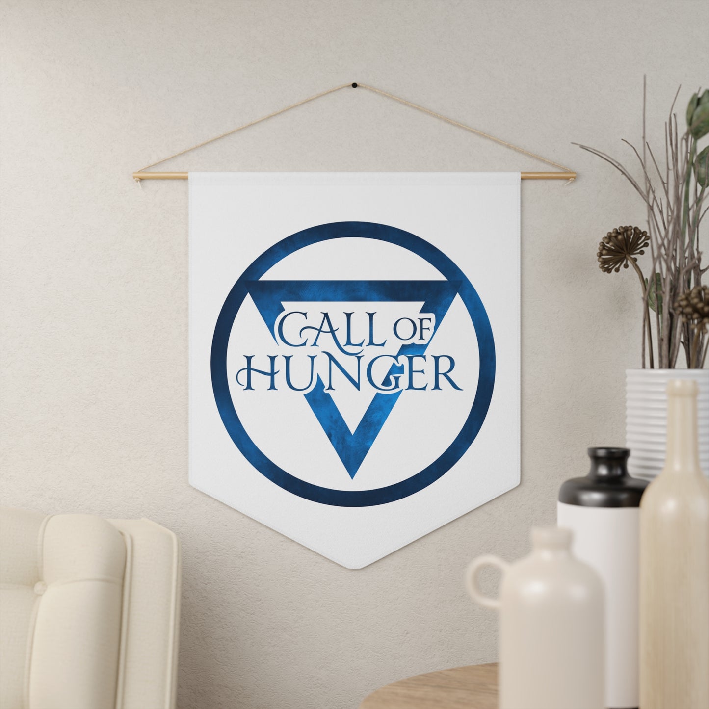 Call of Hunger Fantasy Book Series Pennant