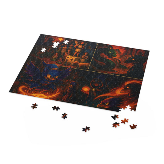 Slyco Puzzle - Infernal Shadow Fantasy 500 Piece Puzzle