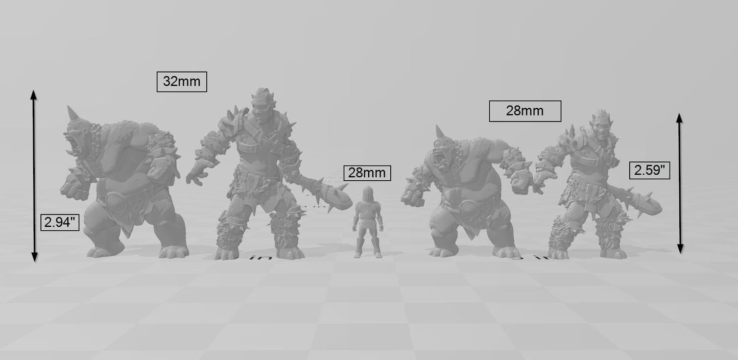 Cyclops Minions mini set | DnD Miniature, Premium Resin, Durable and Tough for your TTRPG and Wargaming! 32mm, 28mm, Thief, Assassin